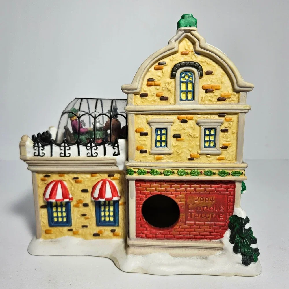 Carole Towne 2004 Katie O'Donald's Restaurant Lighted Christmas Village House